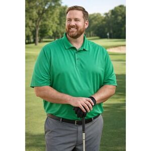 Ben Hogan 2XLT Performance Golf Polo Green‎ Big & Tall Athletic Shirt